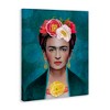 Stupell Industries Frida Kahlo Floral Portrait Canvas Wall Art - 3 of 4