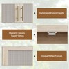 Rattan Shoe Cabinet, 5-Tier Shoe Storage Organizer Cabinet with Adjustable Shelf for Entryway, Freestanding Shoe Rack - 4 of 4