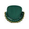 DSVIMOY Counter and Bar Stool Set of 2 Modern Swivel Stools with Hand Woven Backrest and Gold Legs for Kitchen and Dining, Green, 27"*21.75"*14.5" - 4 of 4