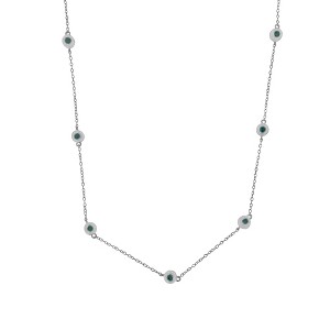 Haus of Brilliance Sterling Silver Treated Diamond By Yard Necklace - 1 of 4