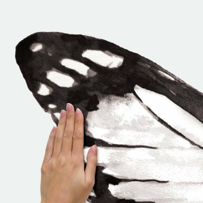 Black and White Watercolor Butterfly Peel and Stick Wall Decal
