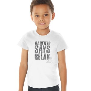 Toddler Boys' Garfield Relax T-Shirt White - 1 of 4