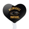 University of Wisconsin Milwaukee Official Panthers Heart Love Cupcake Picks Toppers Decoration Set of 6 - 2 of 4