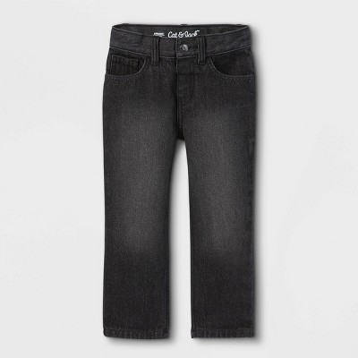 Image of Toddler Boys' Straight Fit Jeans - Cat & Jack™ Black 5T