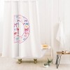 Deny Designs April Lane Art Fancy Bow Monogram Shower Curtain - 2 of 3