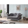 TiramisuBest Stylish Navy Blue Loveseat, Modern Upholstered Sofa Perfect for Contemporary Homes - 3 of 4