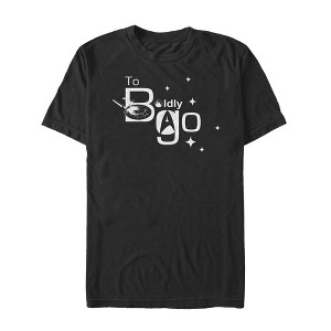 Men's Star Trek To Boldly Go Shine T-Shirt - 1 of 4