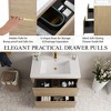 Whisen Freestanding Bathroom Vanity with Stone Resin Sink, U-Shaped Interior, 2 Soft-Close Drawers, Pre-Assembled Cabinet - 4 of 4