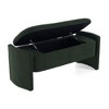 ACEPANO Elegant Rectangular Storage Ottoman Bench with Simple and Grand Design For Entryway, Living Room & Bedroom-Dark Green - 3 of 4