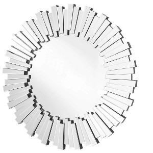 Elegant Lighting Sparkle 39.5 in. Contemporary Round Mirror in Clear - 1 of 4