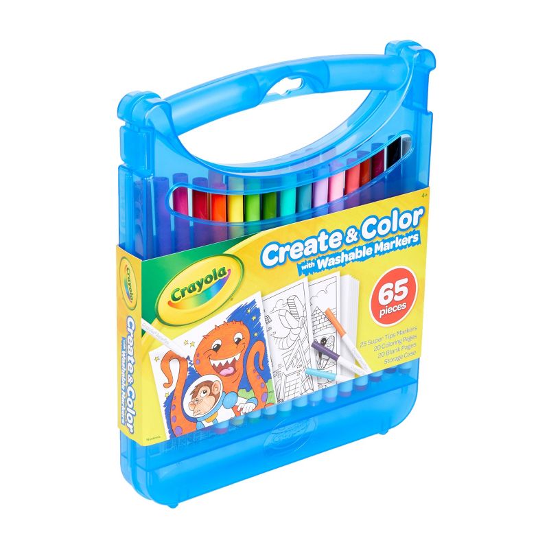 Crayola 65pc Create &#38; Color Art Case with Washable Markers, 4 of 6