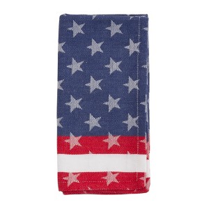 Saro Lifestyle Dinner Napkins With Americana Design (Set of 4) - 1 of 4