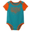 NFL Miami Dolphins Infant Boys' 3pk White Bodysuit - 4 of 4