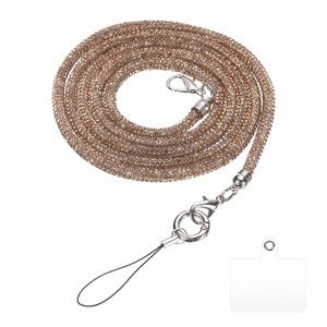 Unique Bargains Metal Portable Crystal Bag Handle Sparkly Replacement Bag Straps - 1 of 4
