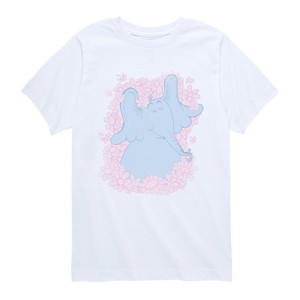 Boys' - Dr. Seuss - Floral Horton Tonal Washed Short Sleeve Graphic T-Shirt - 1 of 4