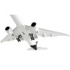 Boeing 777F Commercial Aircraft with Flaps Down White with Dark Blue Tail 1/400 Diecast Model Airplane by GeminiJets - image 4 of 4