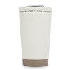 Lighthouse Christian Products Pin Dot Classic White 12 ounce Ceramic Travel Tumbler Mug, Blessed - 2 of 4