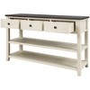 PAGED 53 inch Console Table with 3 Drawers,Modern Entryway Table with 2 Open Shelf for Living Room,Hallway - 4 of 4