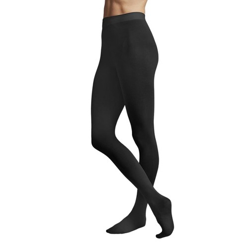 Hanes Premium Women's Blackout Tights - Black L : Target