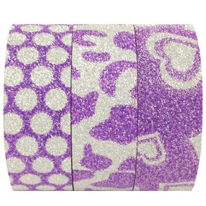 Wrapables Purple Power Japanese Washi Masking Tape (Set of 3) - 1 of 3