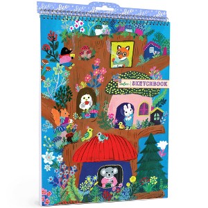 eeBoo: Sketchbook– Yumis Mushroom House, Spiral Bound Pad, Color & Drawing Paper - 1 of 4