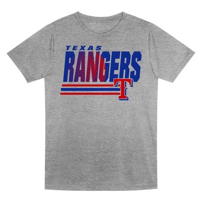 MLB Texas Rangers Boys' Gray Poly T-Shirt