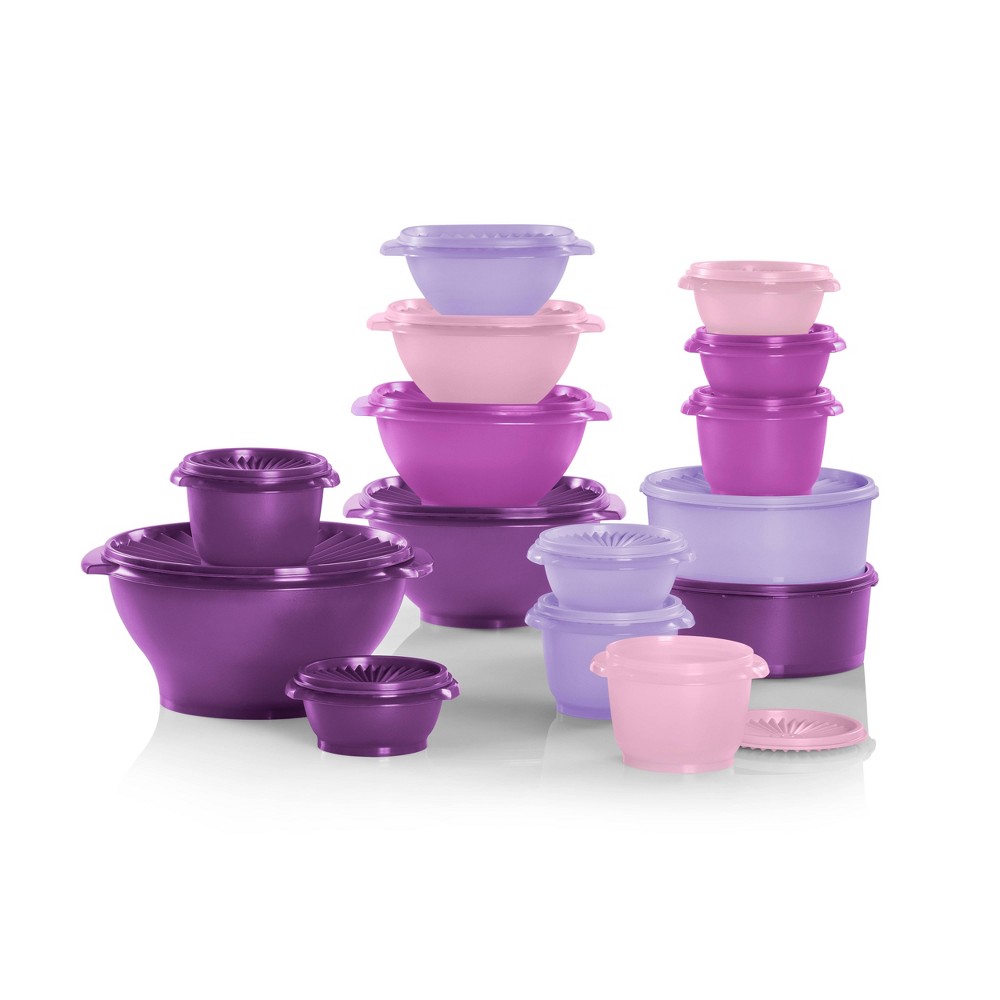 Photos - Food Container Tupperware 30pc  Heritage Food Storage Container Set Assorted Lavender: Dishwasher-Safe Polypropylene & Polyethyl (Set of 15)