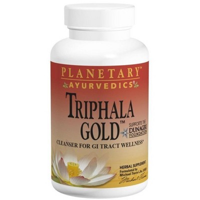 Triphala Gold 550 mg Ayurvedic by Planetary Herbals  -  60 Capsule