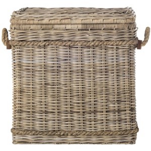 Sidonie Wicker Hamper - Safavieh - 1 of 4