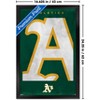 Trends International MLB Oakland Athletics - Logo 25 Framed Wall Poster Prints - 3 of 4