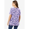 Woman Within Plus Size Perfect Printed Short-Sleeve Crewneck Tee - 3 of 4