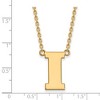 Black Bow Jewelry 14k Yellow Gold Plated Sterling Silver Iowa Hawkeyes NCAA Necklace 18 Inch - 2 of 4