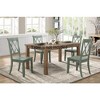 Kumasinova Set of 2 Dining Chair – Pine Veneer, Armless Chair with Transitional Double-X Back, Dining Room Side Chair, Wooden Kitchen Chair - 4 of 4