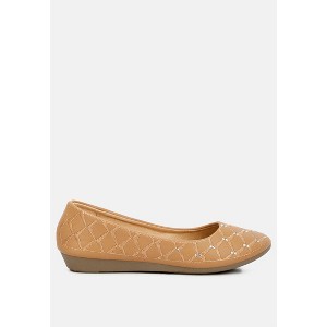 Gia Rhinestone Embellished Womens Ballerinas - 1 of 4