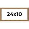 PosterPalooza | 24x10 Wood Antique Frame with UV Acrylic, 4 Finishes: Bronze, Gold, Silver, and Black - 2 of 4