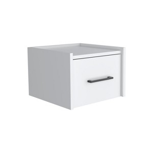 NicBex 13.2 inch Wide Floating Nightstand with 1 Drawer,Modern Side Table with Wall-Mounted Design,Bedside Table for Bedroom,Living Room - 1 of 4