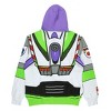 Seven Times Six Disney Pixar Toy Story Men's I Am Buzz Lightyear Costume Adult Zip Hoodie White - 4 of 4