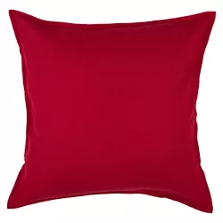 20"x20" Oversize Solid Square Throw Pillow Red - Rizzy Home
