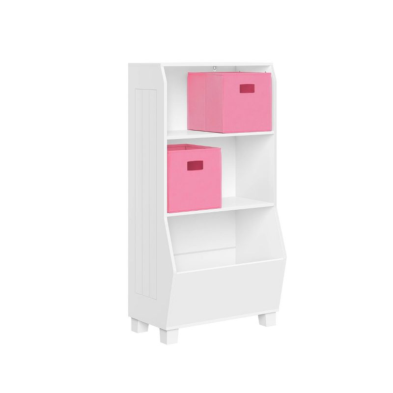 23" Kids' Bookcase with Toy Organizer and 2 Bins - RiverRidge Home, 1 of 9