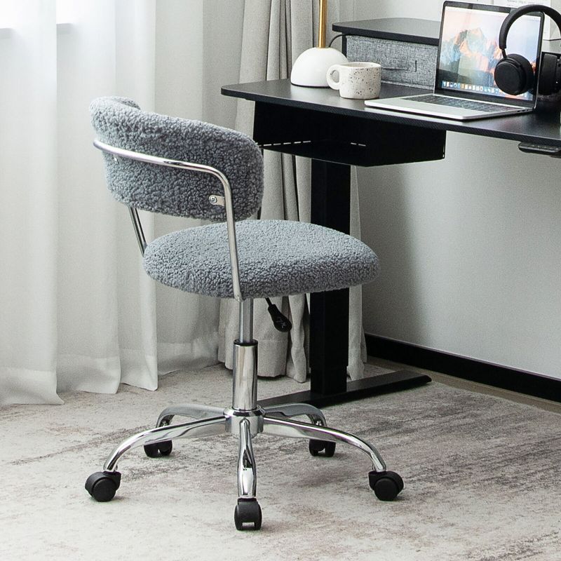 Tangkula Computer Desk Chair Adjustable Office Chair Swivel Vanity Chair, 3 of 9