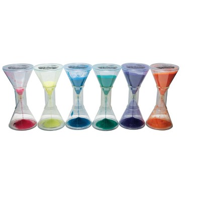 Sportime Sense-Of-Timers, 9-3/4 Inches, Assorted Colors and Times, set of 6