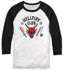 Seven Times Six Stranger Things T-Shirt Men's Hellfire Club 3/4 Sleeve Raglan Tee - 4 of 4