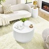 NicBex Nordic Style H-Barrel Coffee Table with Vertical Texture Design,Simple Cylinder Side Table,Center Table for Living Room,Bedroom - 3 of 4