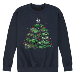 Men's - Hot Wheels - Car Tree Graphic Fleece Sweatshirt - 1 of 4