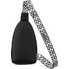 Ladies' diagonal front backpack, outdoor hiking sling backpack, chest and waist bag - 4 of 4