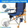 Musment Camping Chairs Clearance for Adults, Portable Folding Lawn Chairs for Outdoor, Dark Blue - 2 of 4