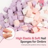 Saviland Mini Soft Gel Nail Art Sponges for Ombre & Gradient - Square Blending Applicator Tools, Assorted Sizes 1-3cm, 100Pcs - 4 of 4