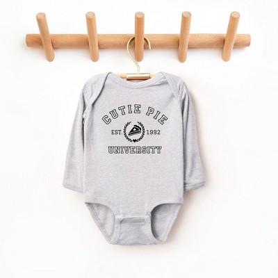 The Juniper Shop Cutie Pie University Baby Long Sleeve Bodysuit