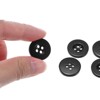 Unique Bargains Resin Craft DIY Round Flat 4-Hole Replacement Sewing Buttons 10 Pcs - 4 of 4