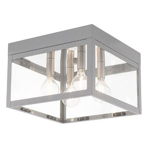 Livex Lighting Nyack 4 - Light Flush Mount in  Nordic Gray - 1 of 4